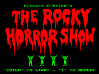 The Rocky Horror Show title screen for ZX Spectrum